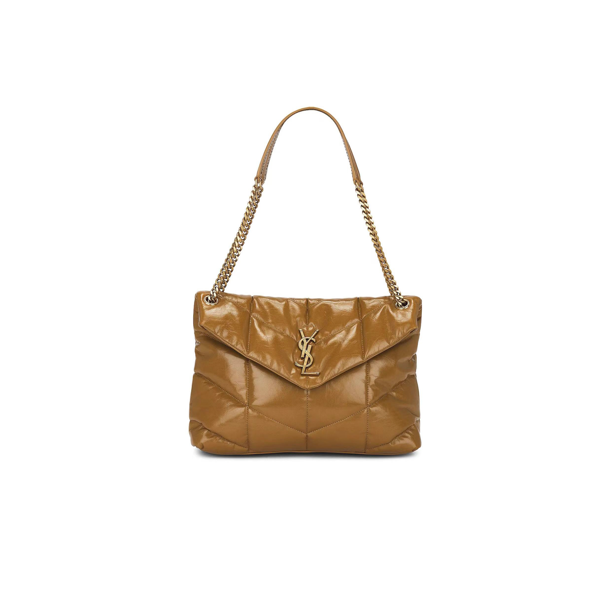 YSL PUFFER MEDIUM IN LEATHER 2402226697850 (35*23*13cm)